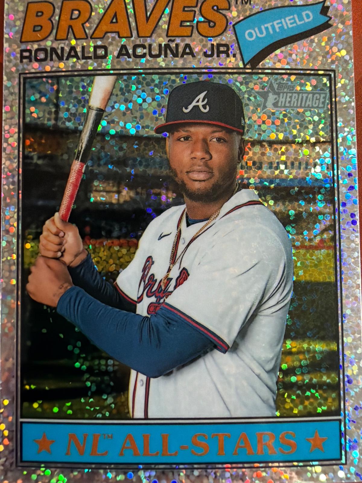 Ronald Acuna Jr. [Silver Sparkle Chrome] #55