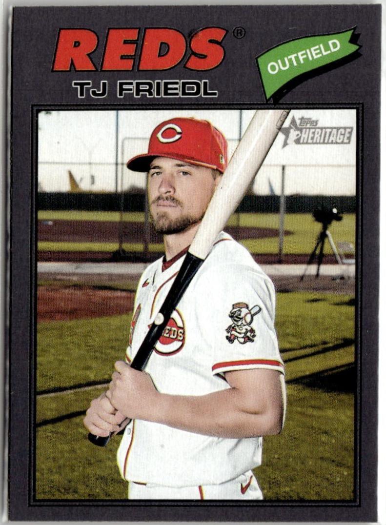 TJ Friedl [Dark Gray Bordered] #296