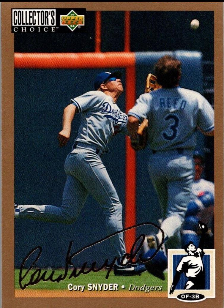 Cory Snyder [Gold Signature] #261