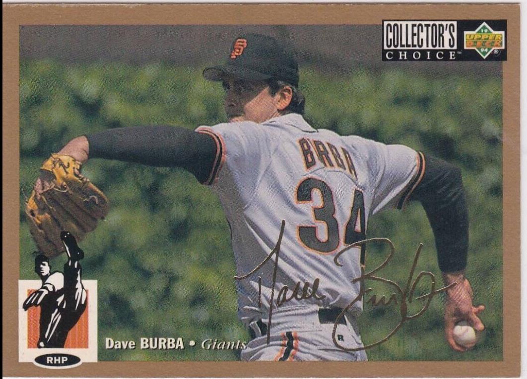 Dave Burba [Gold Signature] #67