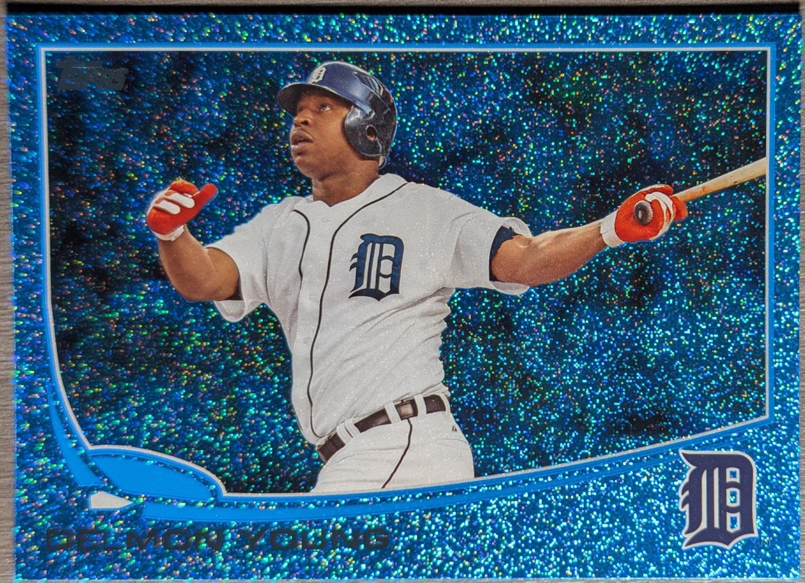 Delmon Young [Silver Slate Blue Sparkle] #121