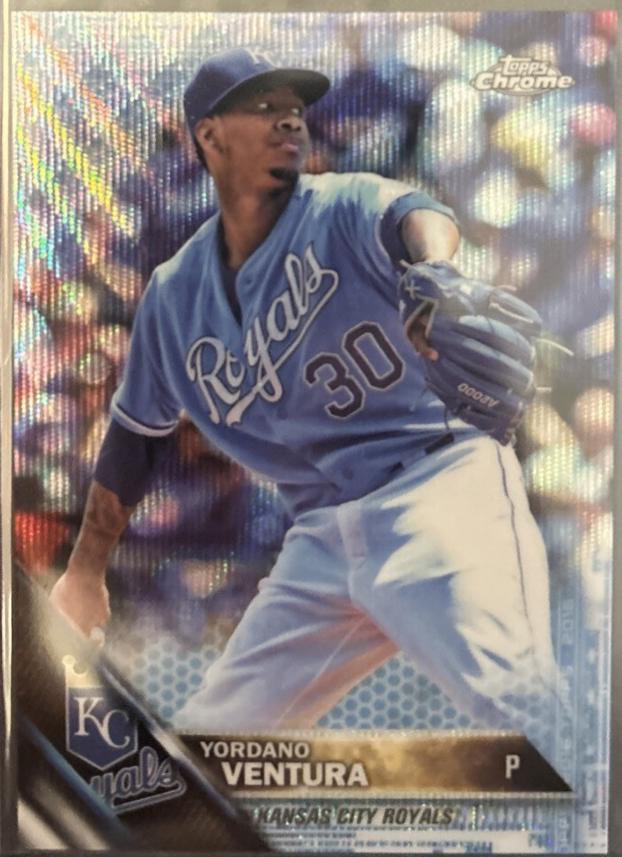 Yordano Ventura [Blue Wave Refractor] #56