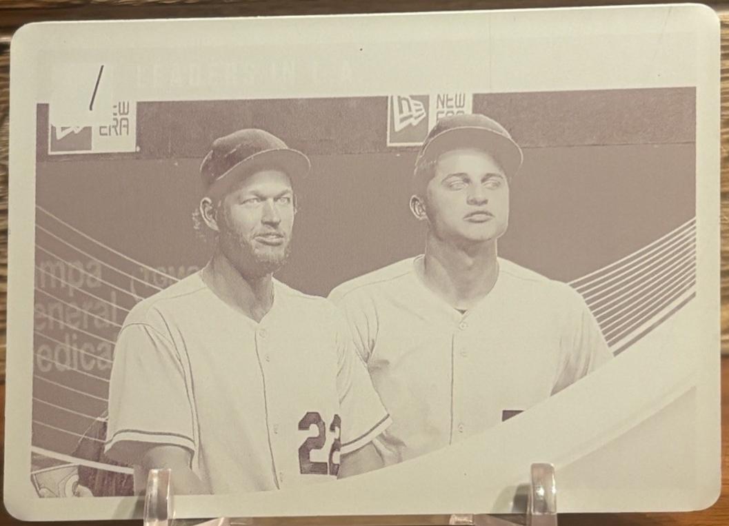 Clayton Kershaw / Corey Seager [Printing Plate] #220