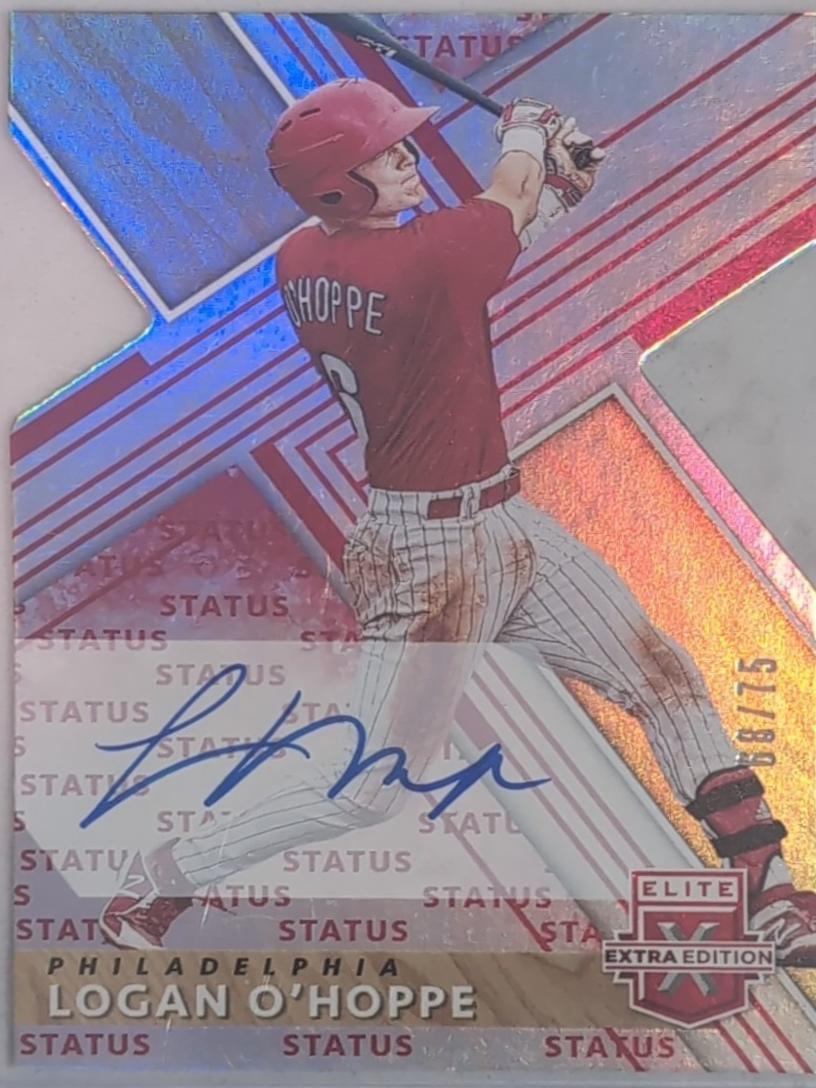 Logan O'Hoppe [Autograph Status Die Cut Red] #91