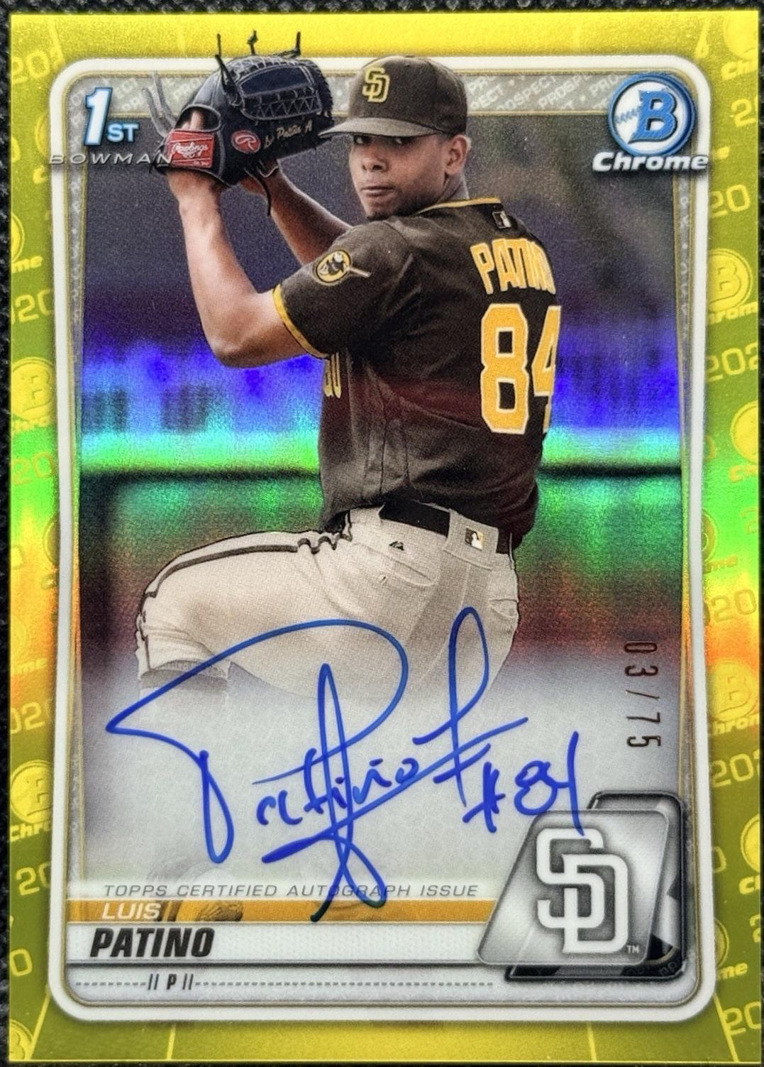 Luis Patino [Yellow Refractor] #CPA-LP