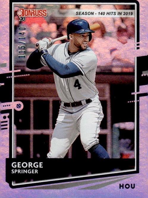 George Springer [Season Stat Line] #176