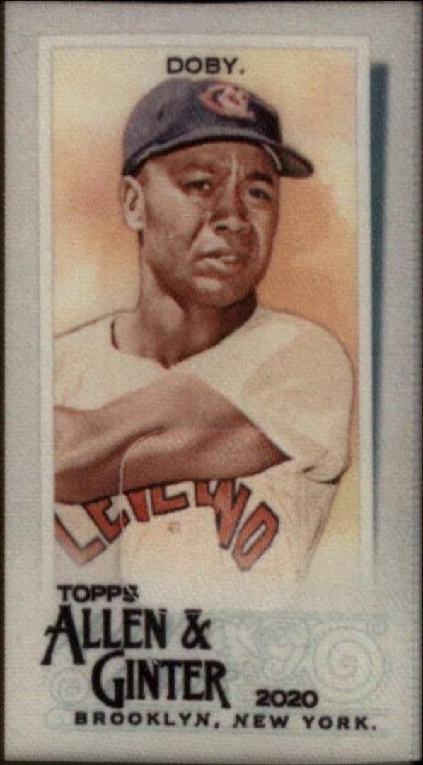 Larry Doby [Framed Mini Cloth] #4