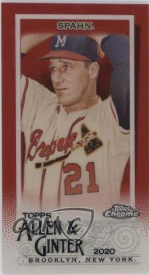 Warren Spahn [Mini Red Refractor] #144