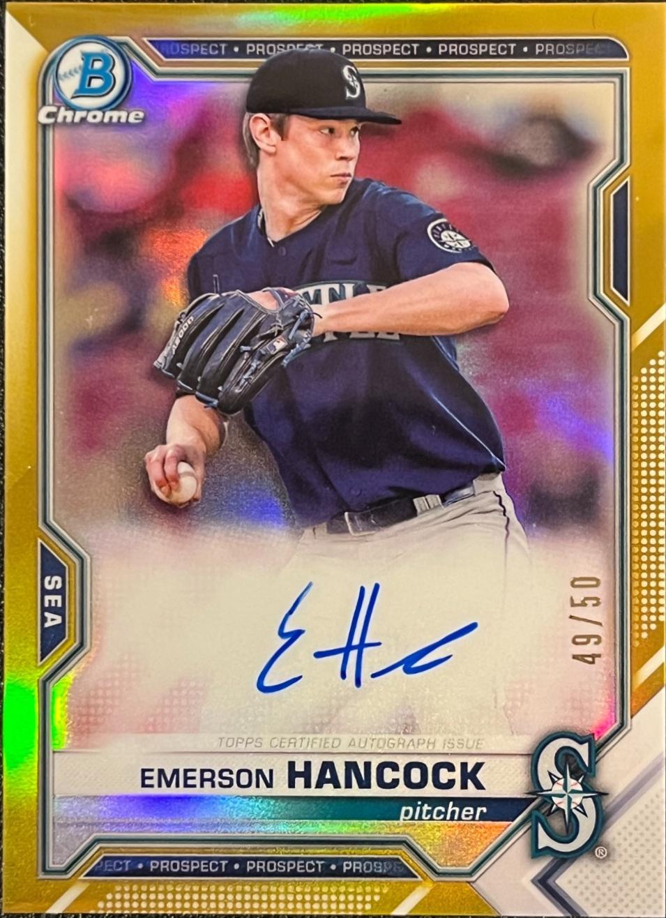 Emerson Hancock [Gold Refractor] #CPA-EHA