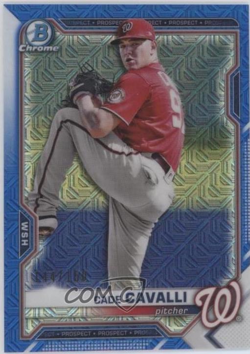 Cade Cavalli [Blue Refractor Mega Box Mojo] #BCP-99