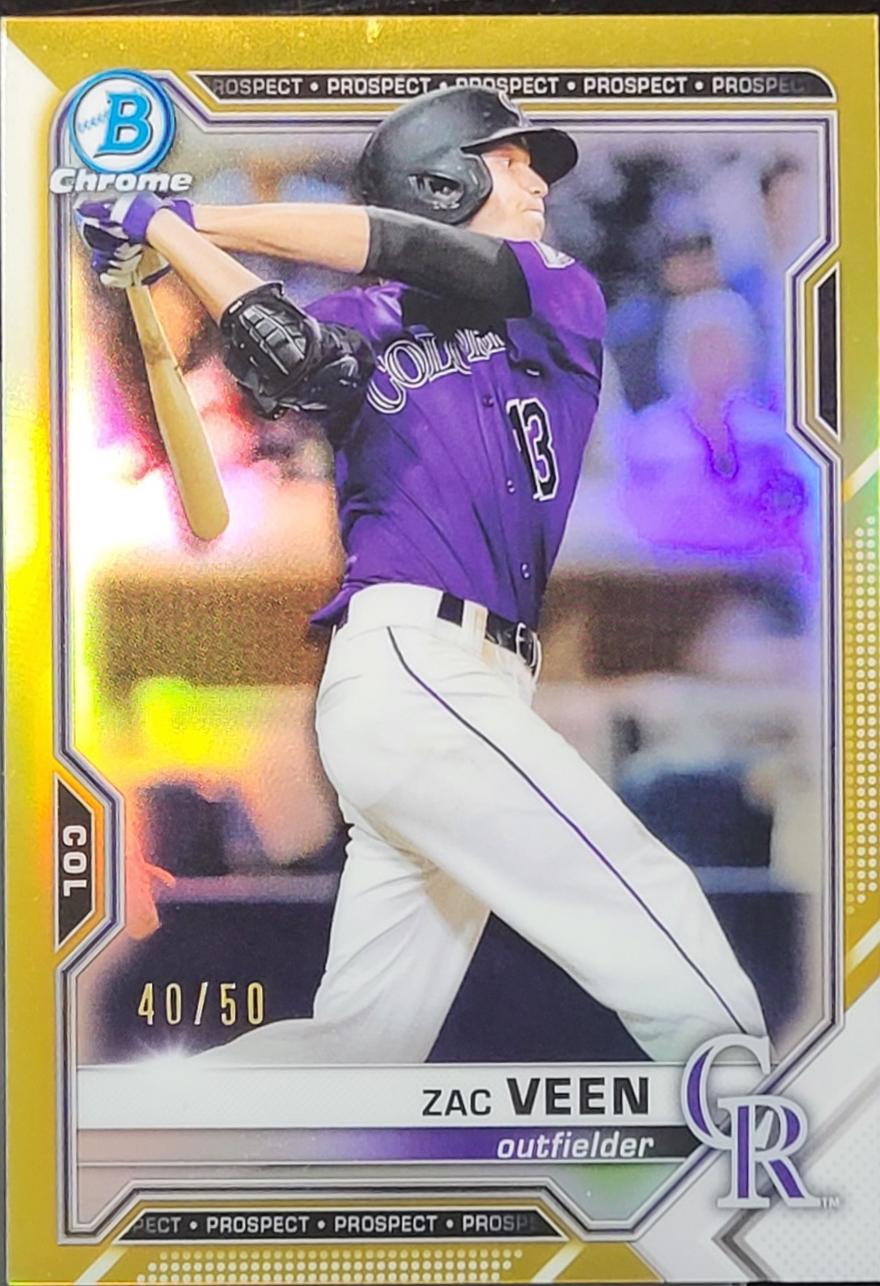 Zac Veen [Gold Refractor] #BCP-3