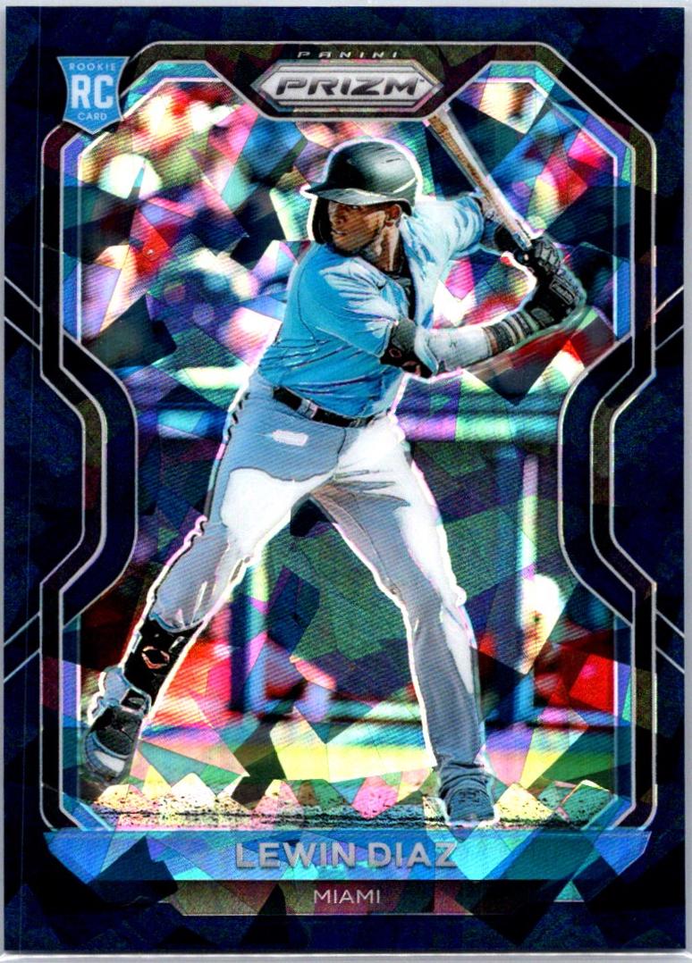 Lewin Diaz [Navy Blue Cracked Ice Prizm] #50
