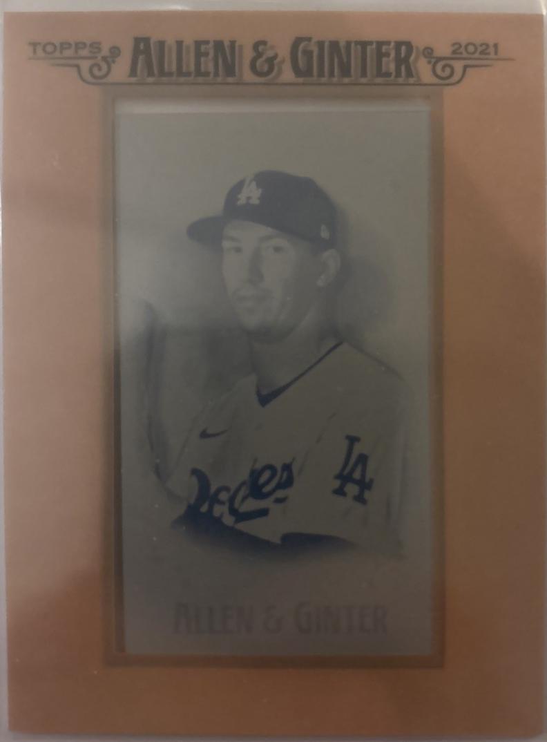 Walker Buehler [Framed Mini Printing Plate] #48