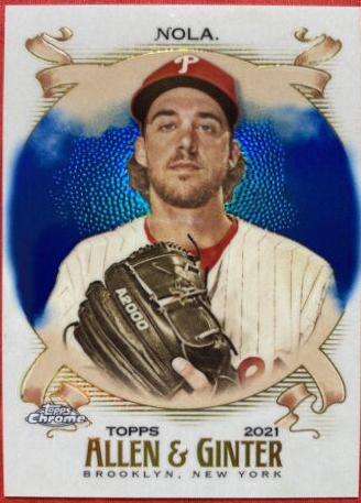 Aaron Nola [Blue Refractor] #215