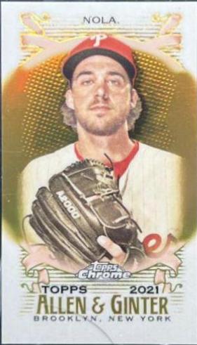 Aaron Nola [Mini Gold Refractor] #215
