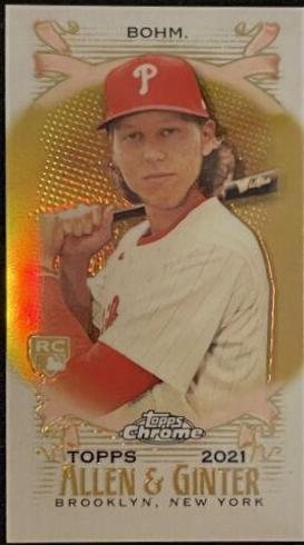 Alec Bohm [Mini Gold Refractor] #100