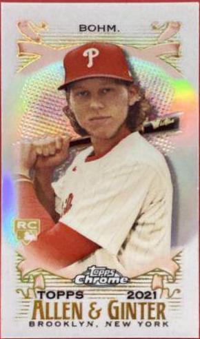 Alec Bohm [Mini Orange Refractor] #100