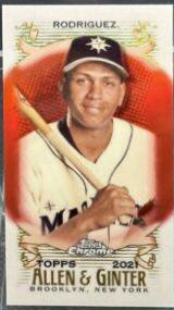 Alex Rodriguez [Mini Red Refractor] #18