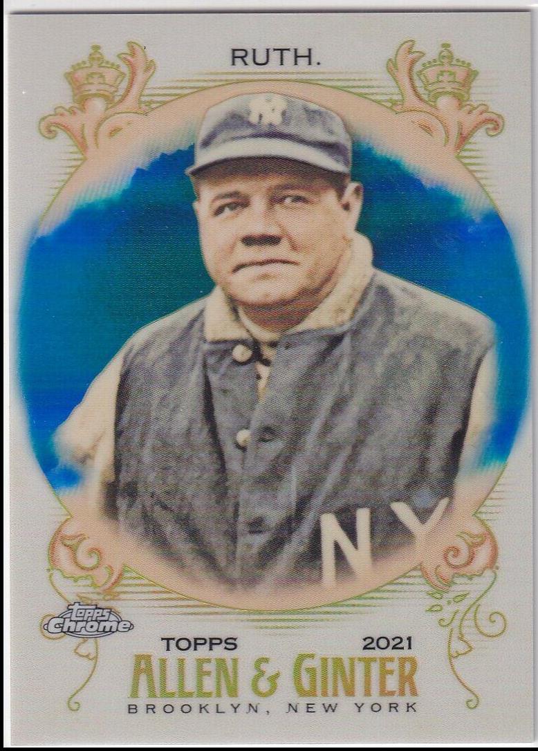 Babe Ruth [Blue Refractor] #120