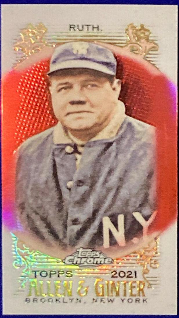 Babe Ruth [Mini Red Refractor] #120