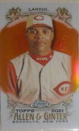 Barry Larkin [Mini Orange Refractor] #78