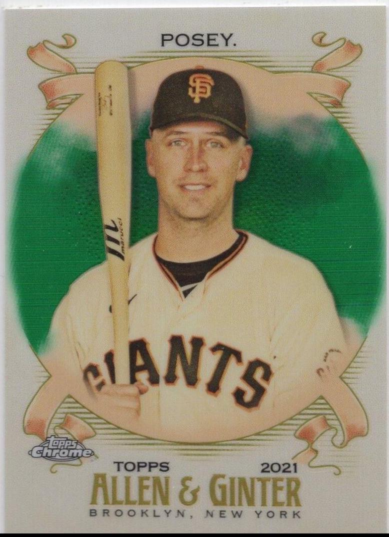 Buster Posey [Green Refractor] #13