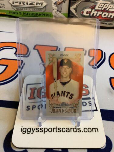 Buster Posey [Mini Orange Refractor] #13