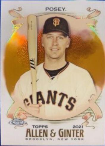 Buster Posey [Orange Refractor] #13