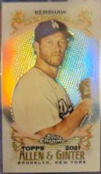 Clayton Kershaw [Mini Orange Refractor] #28