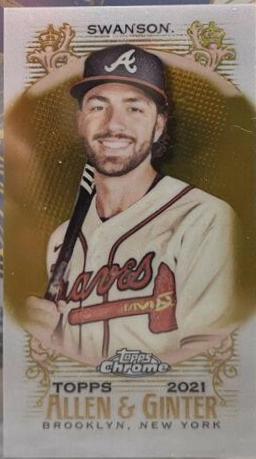 Dansby Swanson [Mini Gold Refractor] #112