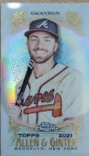 Dansby Swanson [Mini Orange Refractor] #112
