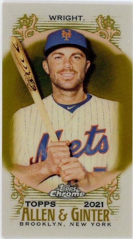 David Wright [Mini Gold Refractor] #34