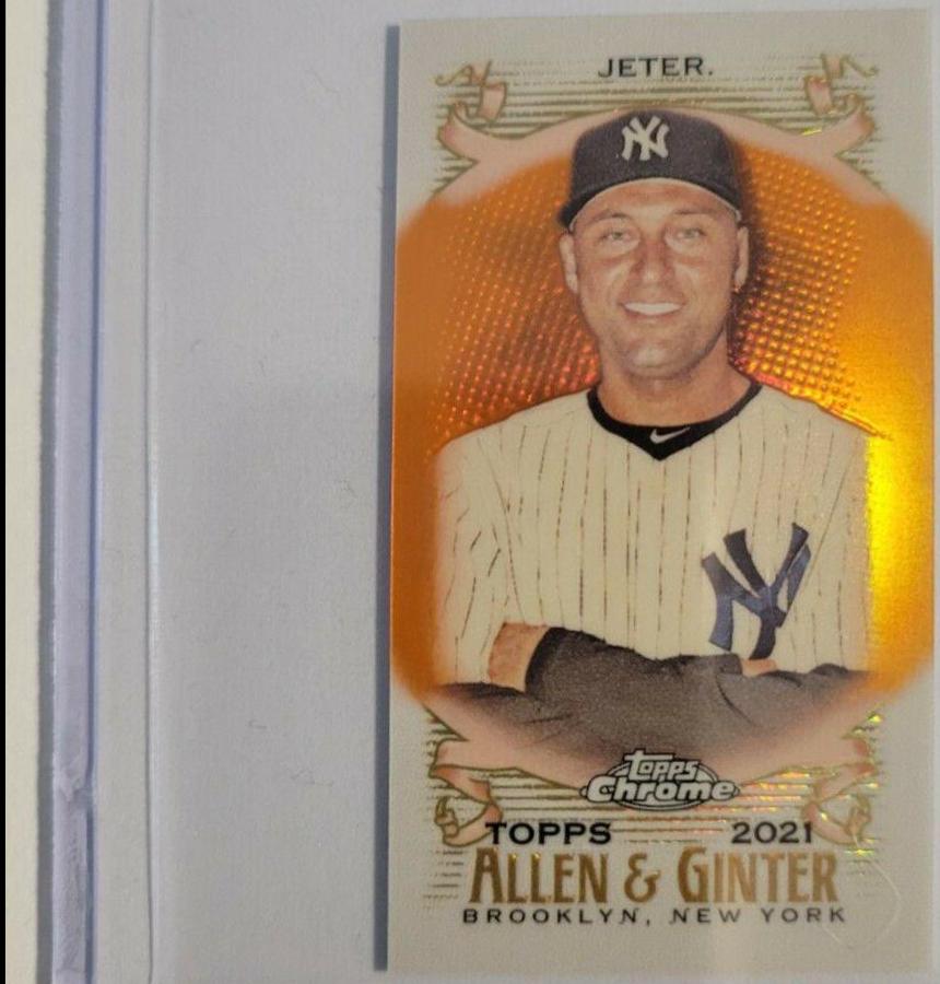 Derek Jeter [Mini Orange Refractor] #133