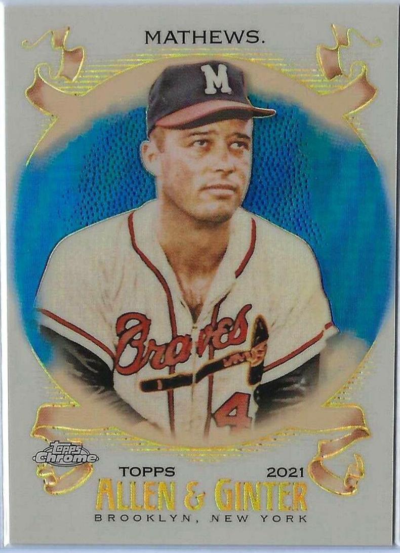 Eddie Mathews [Blue Refractor] #93