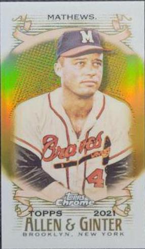 Eddie Mathews [Mini Gold Refractor] #93