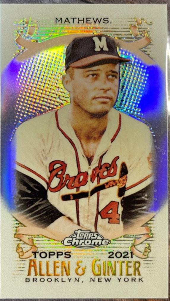 Eddie Mathews [Mini Orange Refractor] #93