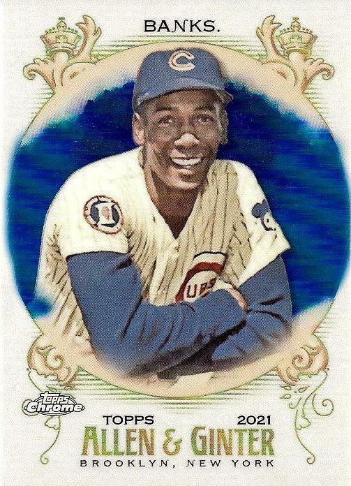 Ernie Banks [Blue Refractor] #33