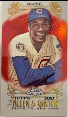 Ernie Banks [Mini Red Refractor] #33