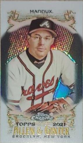 Greg Maddux [Mini Orange Refractor] #7