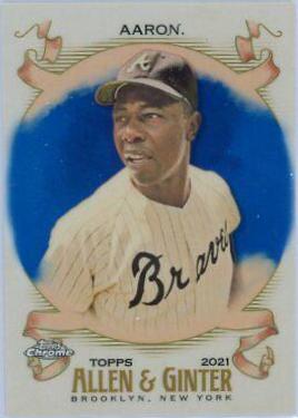 Hank Aaron [Blue Refractor] #1