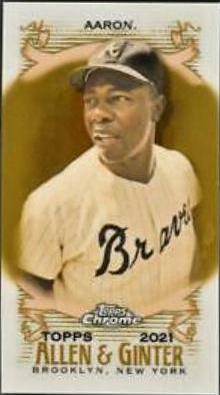 Hank Aaron [Mini Gold Refractor] #1