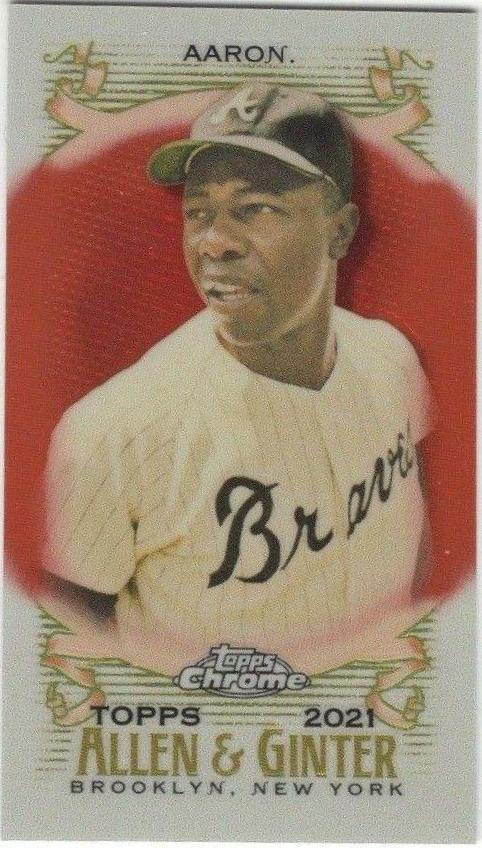Hank Aaron [Mini Orange Refractor] #1
