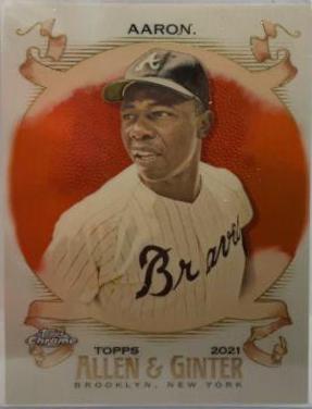 Hank Aaron [Orange Refractor] #1