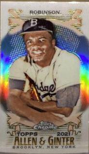 Jackie Robinson [Mini Orange Refractor] #36