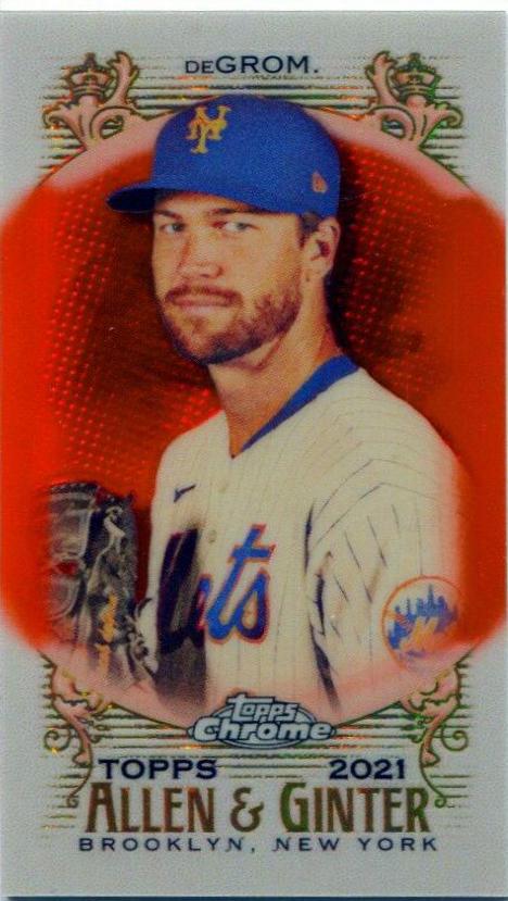 Jacob deGrom [Mini Orange Refractor] #90