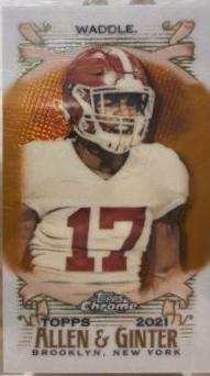 Jaylen Waddle [Mini Orange Refractor] #214