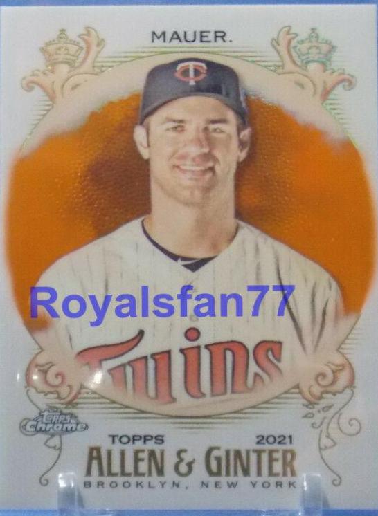 Joe Mauer [Orange Refractor] #132