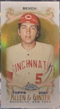 Johnny Bench [Mini Gold Refractor] #73