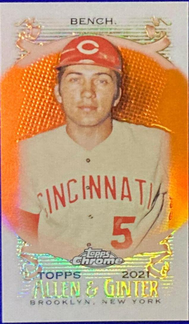 Johnny Bench [Mini Orange Refractor] #73