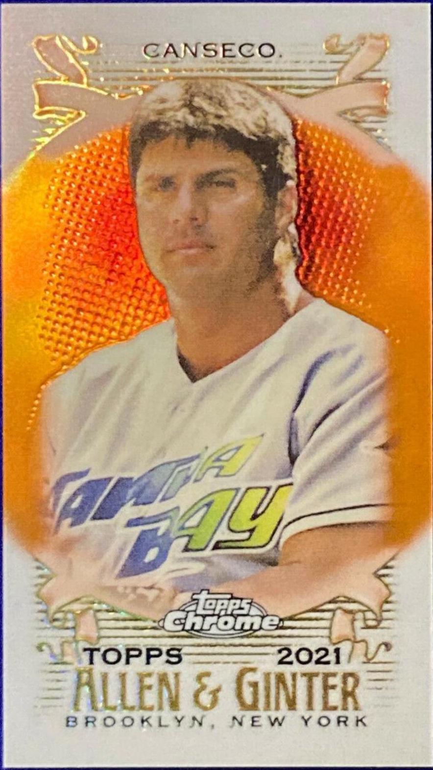 Jose Canseco [Mini Orange Refractor] #64